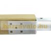 Ground screw for post 2 U-shaped fence posts with 68.5 cm ground stake Collapsible post support base with 2 tabs