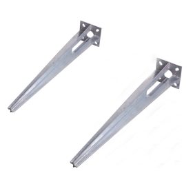   Leverhető oszloptartó talppal 2 db Ø34 mm-es kerítésoszlophoz 50 cm talajdűbel Leverhető oszloptartó talppal csőhöz