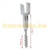 Ground screw for post fence post U-shaped 67 cm for 7 cm beam with ground anchor Collapsible post support base with 2 tabs