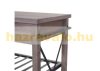 Serving cart, kitchen cart, bar cart 85x114x47 cm lacquered pine wood worn brown