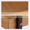 Bamboo serving cart with 3 shelves, elegant party cart 69x37x34 cm cm in bamboo-black color