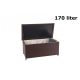 Garden storage polyrattan garden box 51x100x50 cm 170 liters brown