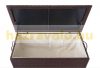 Garden storage polyrattan garden box 51x100x50 cm 170 liters brown
