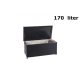 Garden storage polyrattan garden box 51x100x50 cm 170 liters black