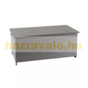   Kerti tároló polirattan kerti láda 51x100x50 cm 170 liter szürke
