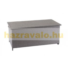   Kerti tároló polirattan kerti láda 51x100x50 cm 170 liter szürke