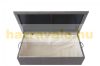 Garden storage polyrattan garden box 51x100x50 cm 170 liters gray