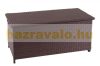 Garden storage polyrattan garden box 51x115x59 cm 250 liters brown