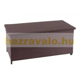   Kerti tároló polirattan kerti láda 51x115x59 cm 250 liter barna