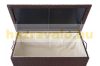 Garden storage polyrattan garden box 51x115x59 cm 250 liters brown