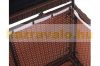 Garden storage polyrattan garden box 51x115x59 cm 250 liters brown