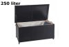 Garden storage polyrattan garden box 51x115x59 cm 250 liters black