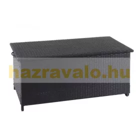   Kerti tároló polirattan kerti láda 51x115x59 cm 250 liter fekete