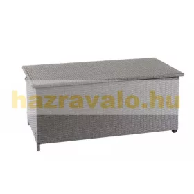   Kerti tároló polirattan kerti láda 51x115x59 cm 250 liter szürke