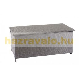   Kerti tároló polirattan kerti láda 51x115x59 cm 250 liter szürke