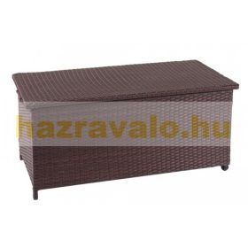 Kerti tároló polirattan kerti láda 63x135x52 cm 320 liter
