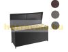 Garden storage polyrattan garden box 63x135x52 cm 320 liters black