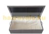 Garden storage polyrattan garden box 63x135x52 cm 320 liters gray