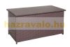 Garden storage polyrattan garden box 80x160x94 cm 950 liters brown 