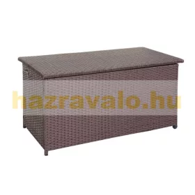 Kerti tároló polirattan kerti láda 80x160x94 cm 950 liter barna