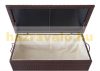 Garden storage polyrattan garden box 80x160x94 cm 950 liters brown 