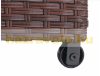 Garden storage polyrattan garden box 80x160x94 cm 950 liters brown 