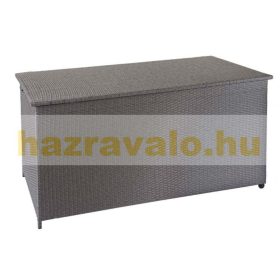   Kerti tároló polirattan kerti láda 80x160x94 cm 950 liter szürke