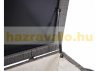 Garden storage polyrattan garden box 80x160x94 cm 950 liters gray