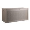 Kerti tároló láda 1220x545x623 mm 378,5 liter UV-álló kültéri szerszámos doboz 299 kg teherbírású