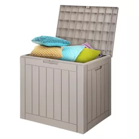   Kerti tároló láda 561x434x530 mm kültéri PP tárolódoboz 117,3 liter kapacitással, 77 kg teherbírással