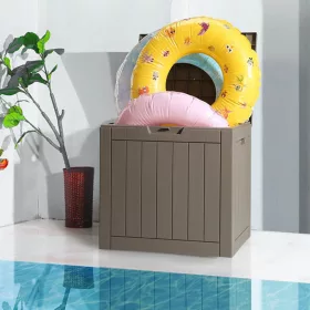   Kerti tároló láda 561x434x530 mm kültéri PP tárolódoboz 117,3 liter kapacitással, 77 kg teherbírással