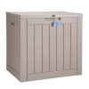 Kerti tároló láda 561x434x530 mm kültéri PP tárolódoboz 117,3 liter kapacitással, 77 kg teherbírással
