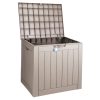Kerti tároló láda 561x434x530 mm kültéri PP tárolódoboz 117,3 liter kapacitással, 77 kg teherbírással