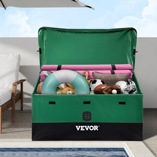 440L tárolódoboz kültéri használatra 122 x 63 x 75 cm párnás doboz ipari minőségű PE ponyvából készült vízálló, légáteresztő párnás doboz