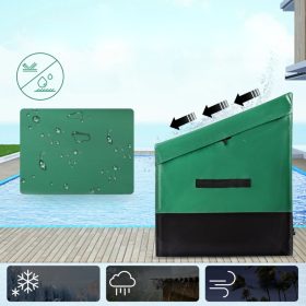   440 literes kültéri tárolódoboz PE ponyvás, vízálló kivitelben könnyű, jól szellőző kerti párnatartó