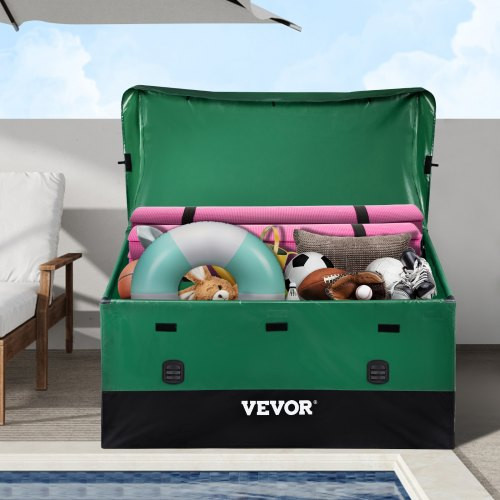 660L kültéri tároló doboz 155x63x75cm ipari minőségű PE ponyva kerti doboz Vízálló légáteresztő tároló doboz Láda kerti doboz otthoni és kemping használatra