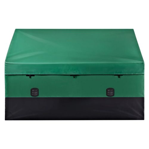 660 literes vízálló PE ponyvás kültéri tárolódoboz vízálló, szellőző, könnyen mozgatható kerti tároló