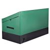660 literes vízálló PE ponyvás kültéri tárolódoboz vízálló, szellőző, könnyen mozgatható kerti tároló