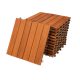 Acacia wood terrace tiles set of 11 pieces 30x30 cm balcony tiles terrace covering 