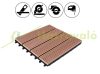 WPC cassette terrace tiles set of 11 pieces 30x30 cm classic balcony tiles Terracotta terrace tiles 