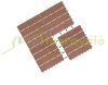 WPC cassette terrace tiles set of 11 pieces 30x30 cm classic balcony tiles Terracotta terrace tiles 