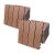 WPC kazettás teraszburkolólap 22 darabos készlet 30x30 cm klasszikus balkonburkolólap Terrakotta teraszburkolat