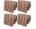 WPC cassette terrace tiles set of 44 pieces 30x30 cm classic balcony tiles Terracotta terrace covering
