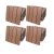 WPC kazettás teraszburkolólap 44 darabos készlet 30x30 cm klasszikus balkonburkolólap Terrakotta teraszburkolat