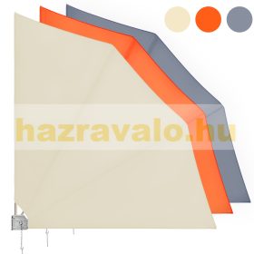   Oldalsó napellenző erkély terasz függőleges árnyékoló 140x140 cm antracit térelválasztó szélfogó napvédő 140 cm