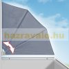 Side awning balcony terrace vertical shade 140x140 cm anthracite room divider wind deflector sun shade 140 cm