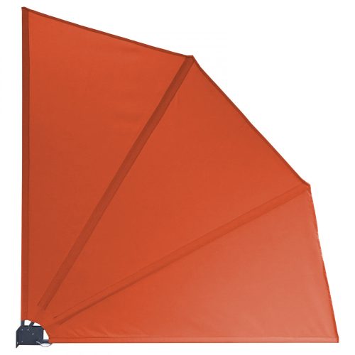 Side awning balcony terrace vertical shade 120x120 cm in orange color room divider windbreak sunshade