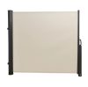 Room divider extendable screen 160x300 cm shading windbreak windshield beige