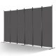 Térelválasztó 6 részes 311 cm szürke beltéri paraván 