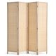 Térelválasztó 4 paneles kézzel szőtt bambusz paraván natúr 